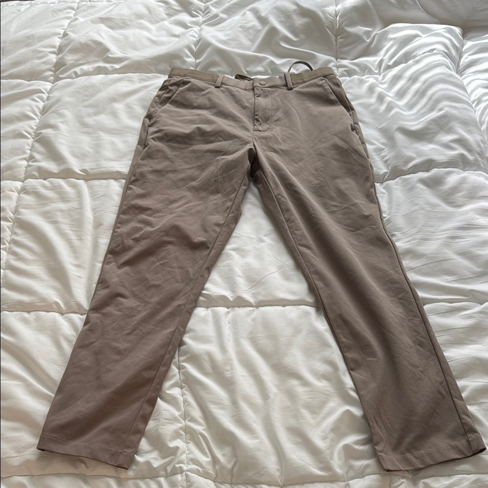 Men's Tan Slim Fit Pants
